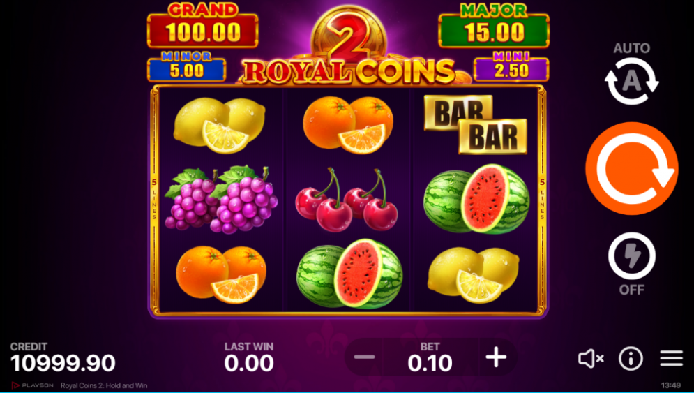 Royal Coins 2: Hold and Win slot