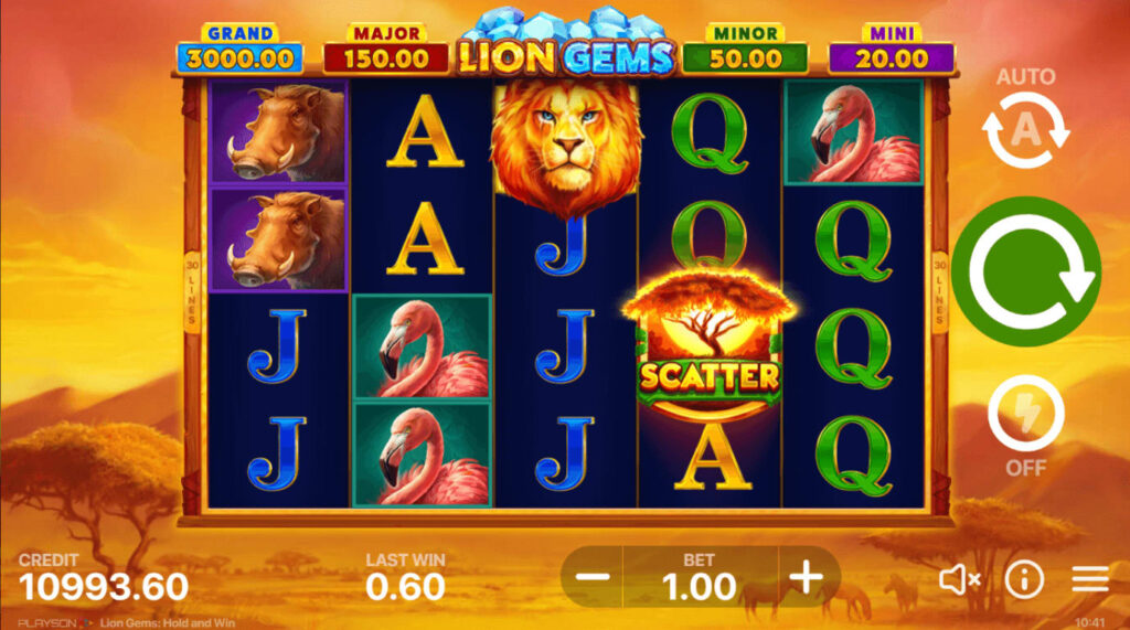 Review of online slot Lion Gems 2